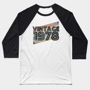 Vintage 1978 Retro 42th Gift 42 Yrs Years Old Baseball T-Shirt